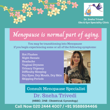Best Gynecologist Menopause Dr. Sneha Trivedi